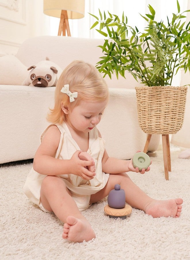 Jollybows 20Pcs Baby Bow Clips Toddler Hair Clips Baby Girl Hair Clips Fully Covered Barrettes Bows, Hearts, Flowers, Bunnies Clips for Hair Accessories for Babies and Kids - Image 4